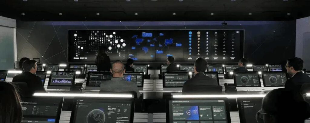 SOC Analyst monitoring cybersecurity threats in a SIEM dashboard